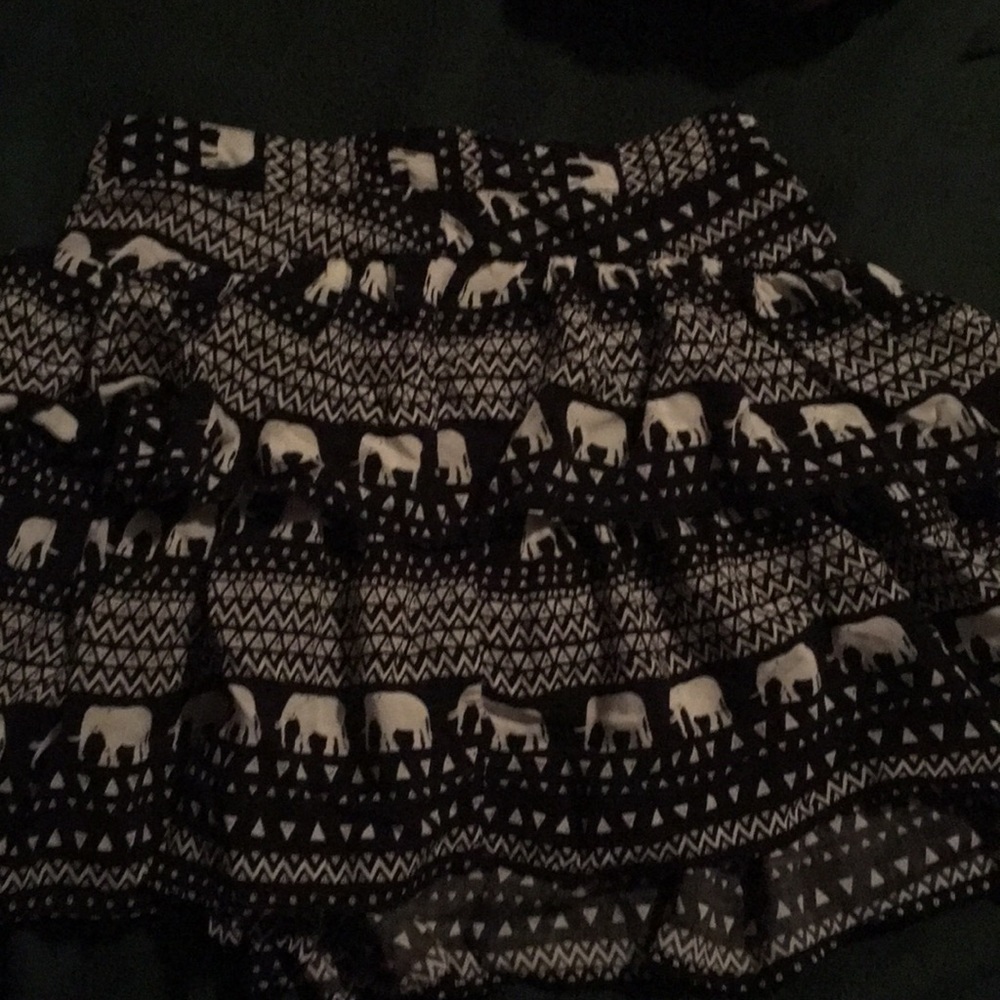 Ruffled elephant skirt